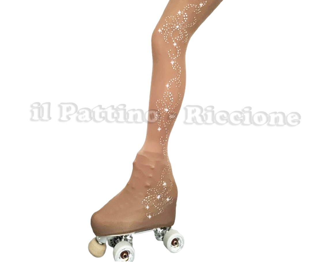 Collant Skating Aquilone 100 Denari - Per Pattinaggio E Ginnastica, Made In Italy, 3 Paia