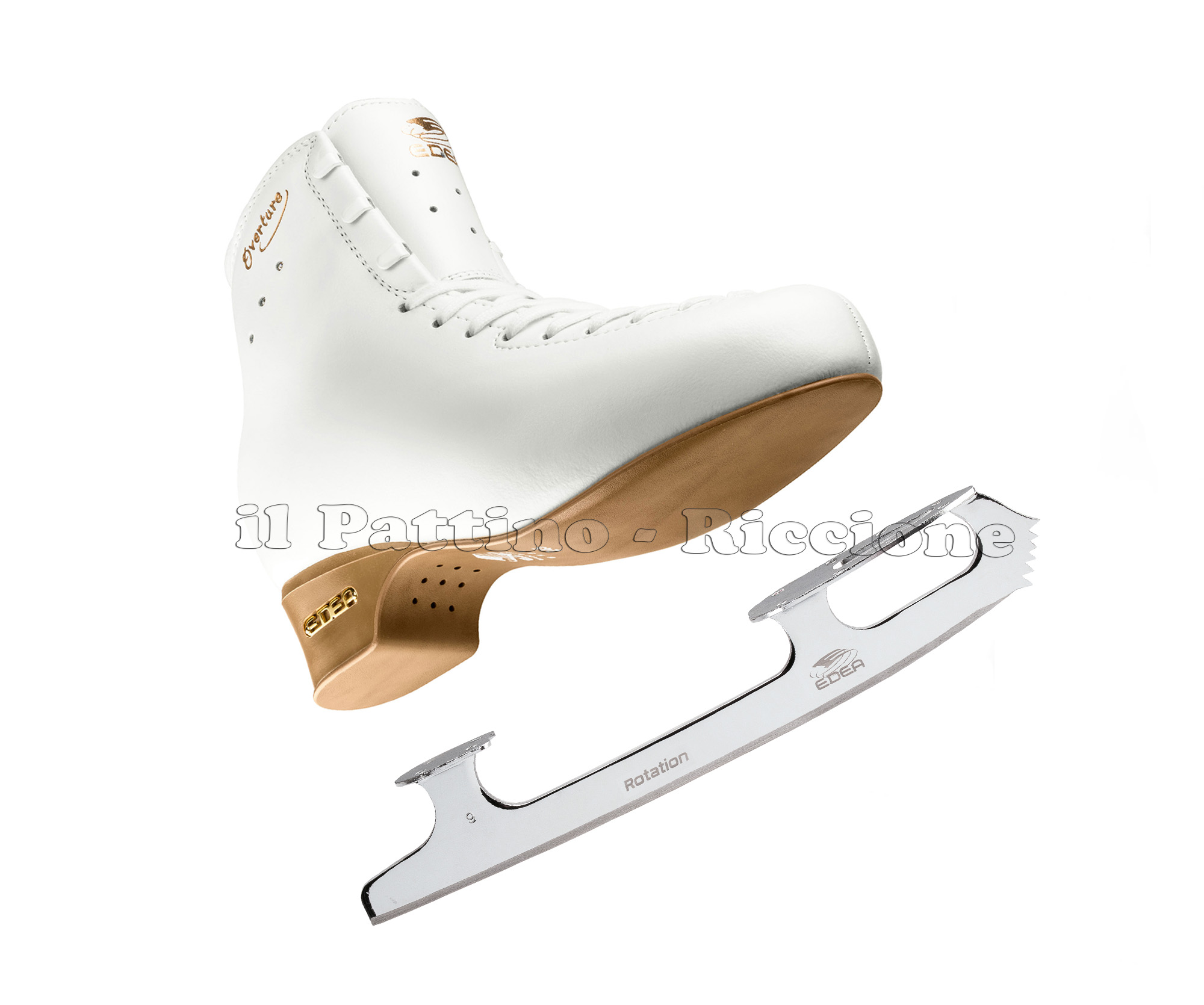 Patins de patinage sur glace EDEA OVERTURE / lames ROTATION