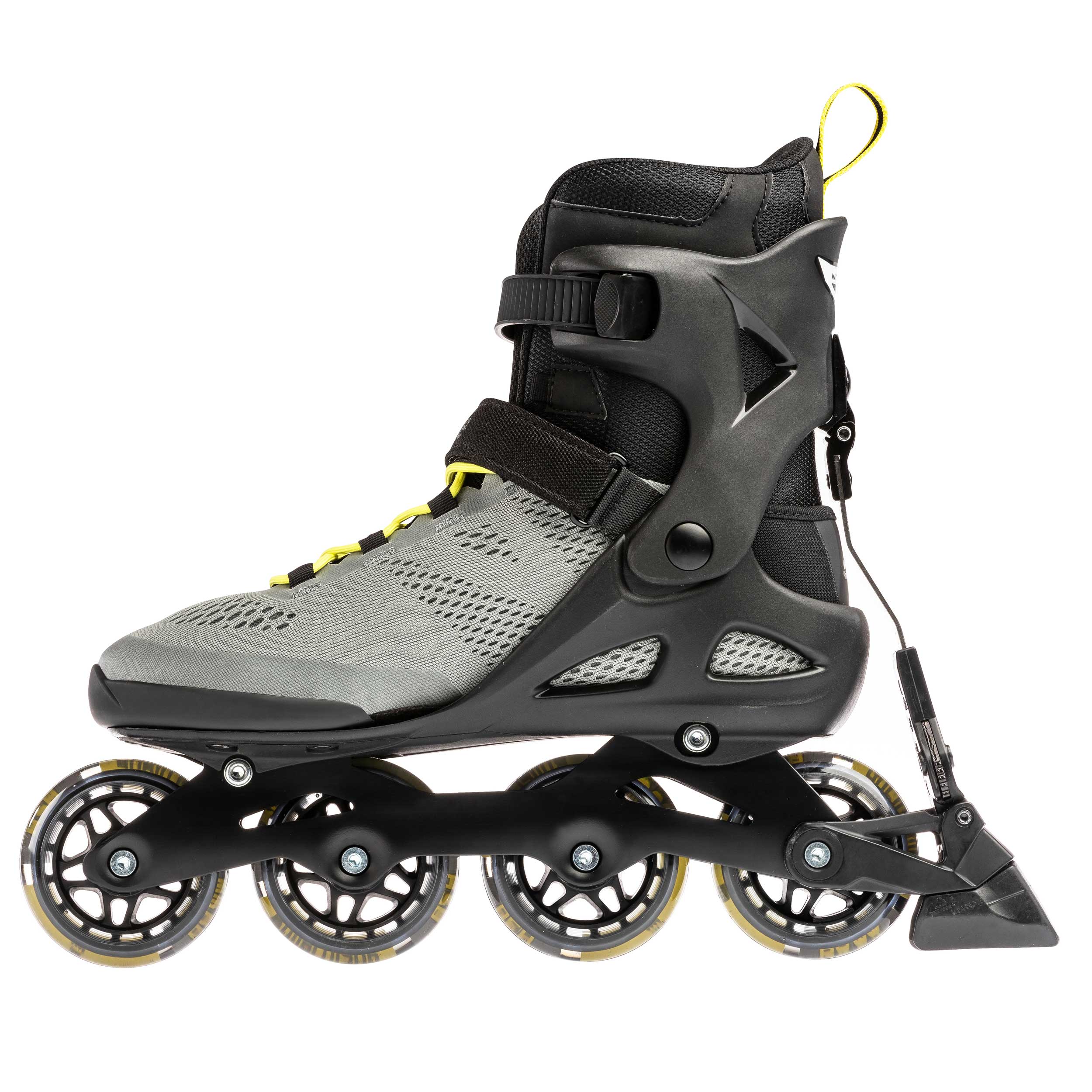 Details about   Rollerblade Macroblade 80 ABT Men's Inline Skates Silver/Neon Yellow 11.5 
