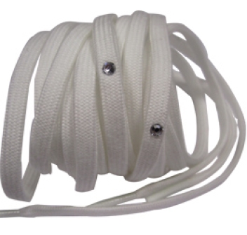 Laces boots with rhinestones