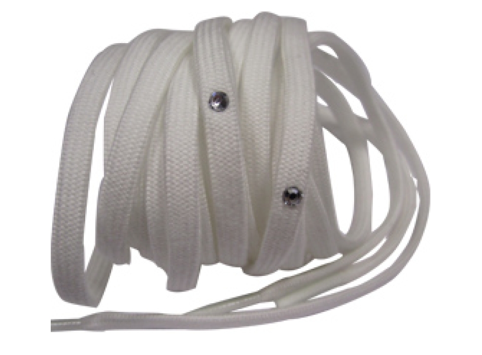 Laces boots with rhinestones