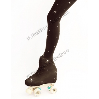 Skating pantyhose black color with strass