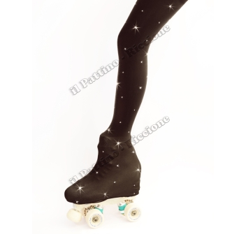 Skating pantyhose black color with strass