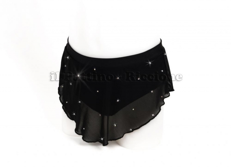 Skirt with rhinestones for skating cod. 01 Clothing Il Pattino