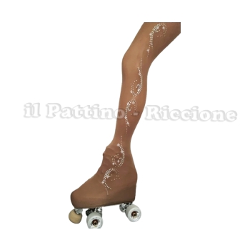 Skating collant natural color MICRO SHINE WAVE