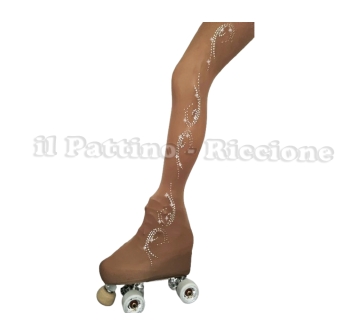 Skating collant natural color MICRO SHINE WAVE