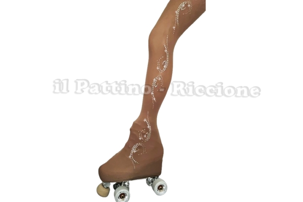 Skating collant natural color MICRO SHINE WAVE
