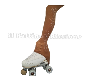 Skating Pantyhose Natural Color HEEL MICRO SHINE BUTTERLY