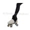 Skating collant black color with stirrup MICRO SHINE BUTTERFLY