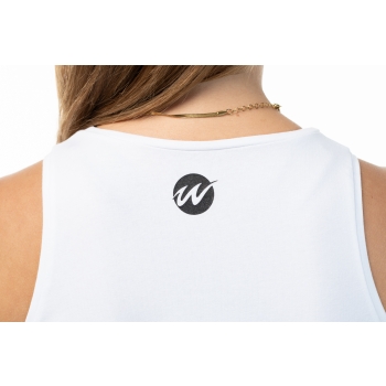 Wave tank top with rhinestones