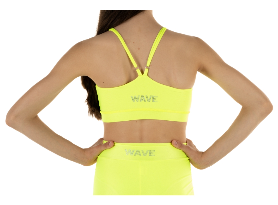 WAVE Girls’ Sports Set – Shorts + Asia Top Yellow Fluo