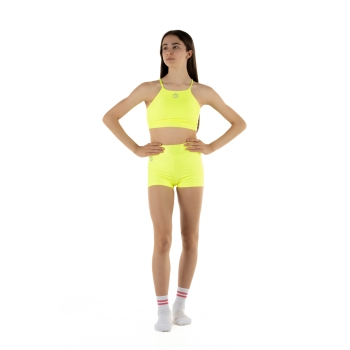 WAVE Girls’ Sports Set – Shorts + Asia Top Yellow Fluo