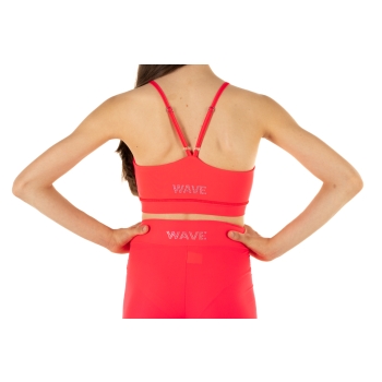 WAVE Girls’ Sports Set – Shorts + Asia Top Red Fluo
