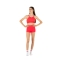 WAVE Girls’ Sports Set – Shorts + Asia Top Red Fluo