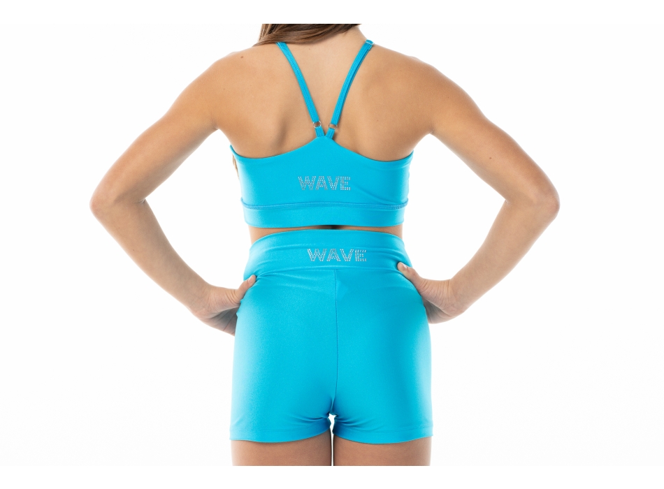 WAVE Girls’ Sports Set – Shorts + Asia Top Sky Blue