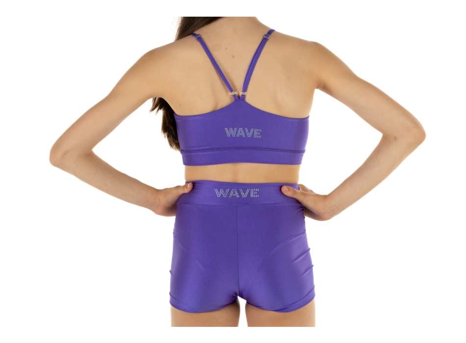 WAVE Girls’ Sports Set – Shorts + Asia Top Purple