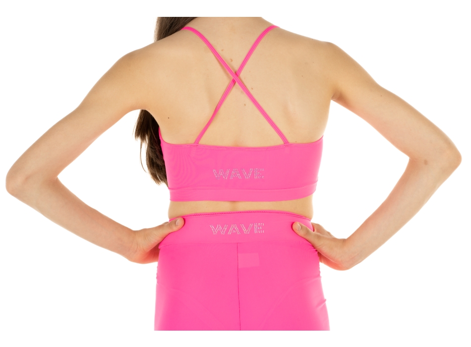 Girls' Sports Set WAVE – Shorts + Emma Top FUXIA FLUO