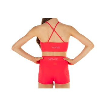 Girls' Sports Set WAVE – Shorts + Emma Top RED FLUO