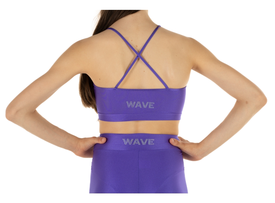 Girls' Sports Set WAVE – Shorts + Emma Top PURPLE
