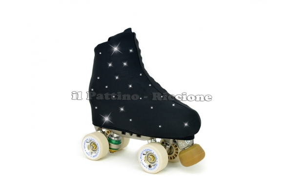 Skate cover black with Strass