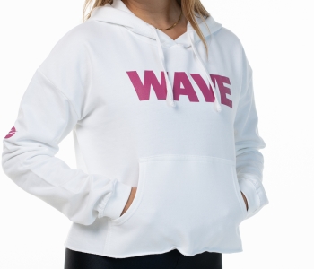 White/Fuxia Wave Sweatshirt 
