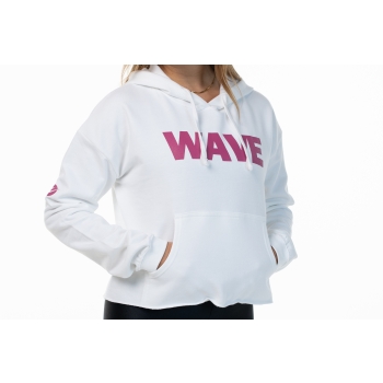 White/Fuxia Wave Sweatshirt 