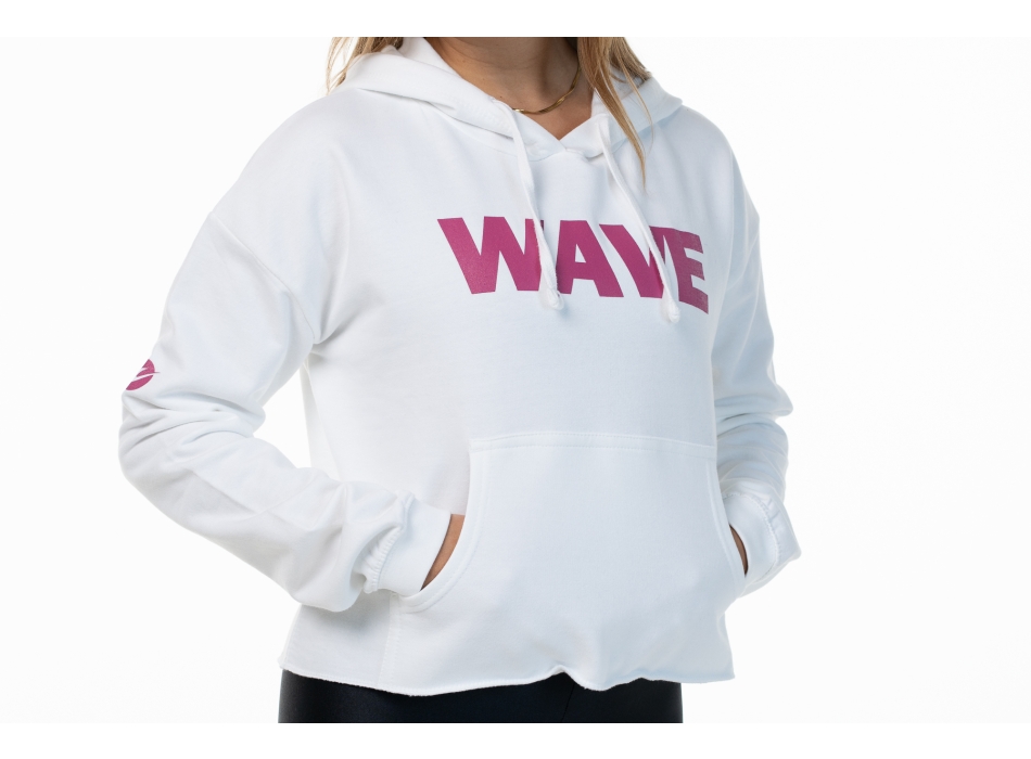 White/Fuxia Wave Sweatshirt 