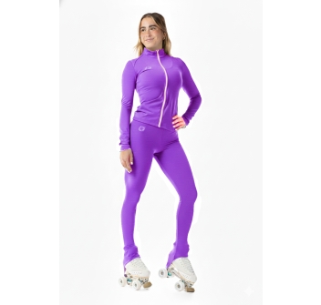 Basic Lycra Jacket Woman Purple