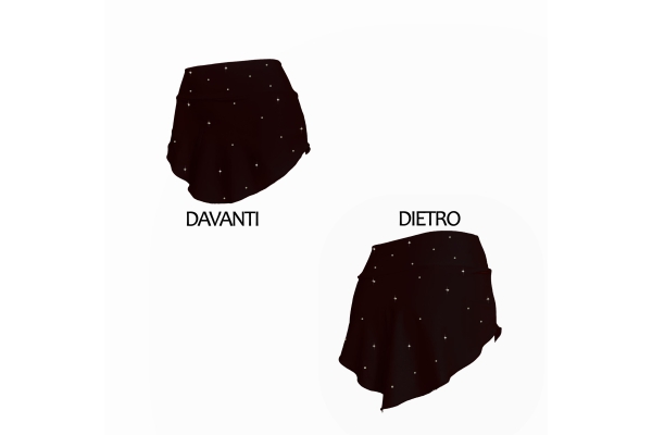 Black skating skirt whit STRASS