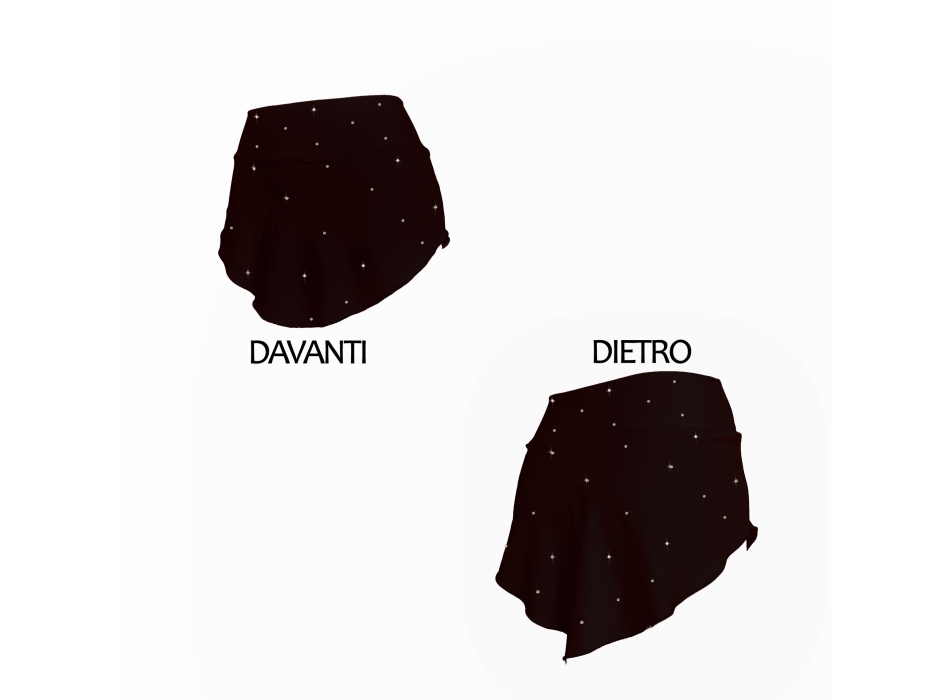 Black skating skirt whit STRASS