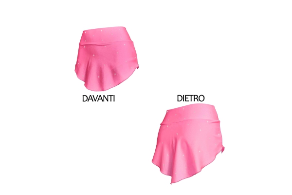 Baby pink skating skirt whit STRASS