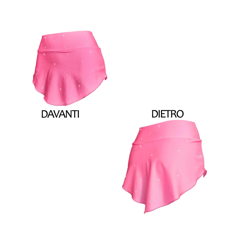 Baby pink skating skirt whit STRASS