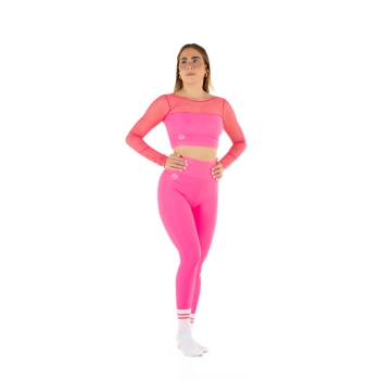 Wave Leggings Basic Fuchsia Fluo Woman