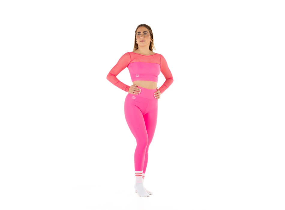Wave Leggings Basic Fuchsia Fluo Woman