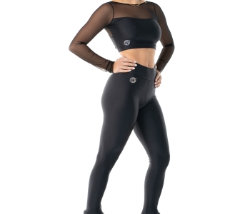 Wave Leggings Stirrup black Woman