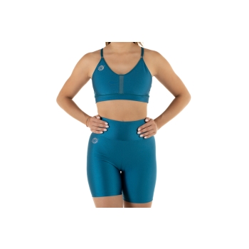 Women's Wave Cycling Shorts Petrol Blue