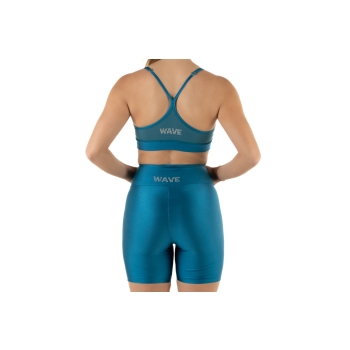 Women's Wave Cycling Shorts Petrol Blue
