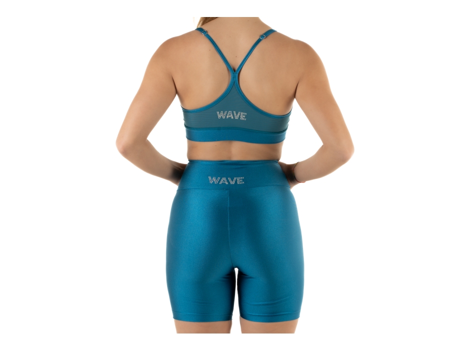 Women's Wave Cycling Shorts Petrol Blue