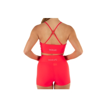 Wave Shorts for Women Red Fluo