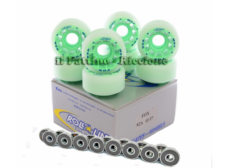 Wheels Fox 92/A diam. 57 with Bearings