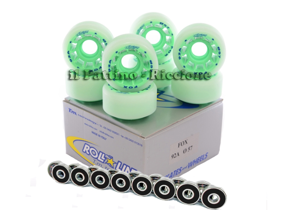 Wheels Fox 92/A diam. 57 with Bearings