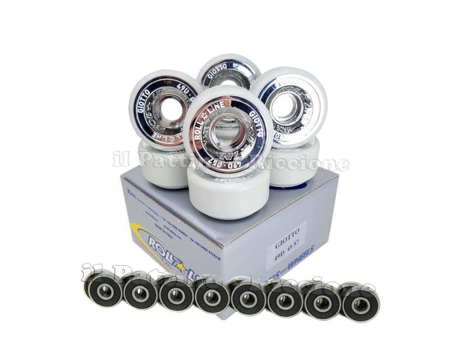 Wheels Giotto 49D - diam.57 with Bearings
