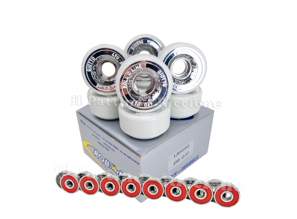 Wheels Giotto 49D - diam.57 with Bearings