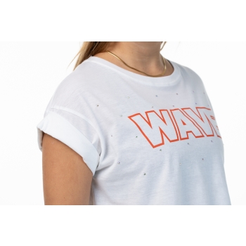 T Shirt Wave White