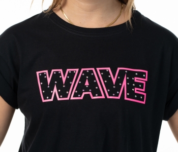 T Shirt Wave Black
