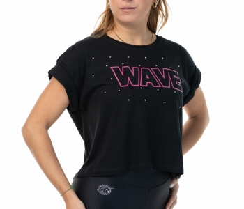 T Shirt Wave Black