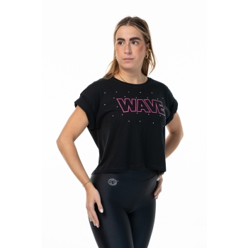 T Shirt Wave Black